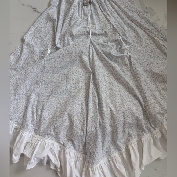 Recollections Renaissance TradWife Cosplay Floral Ruffled Skirt 100% Cotton - Picture 11 of 11